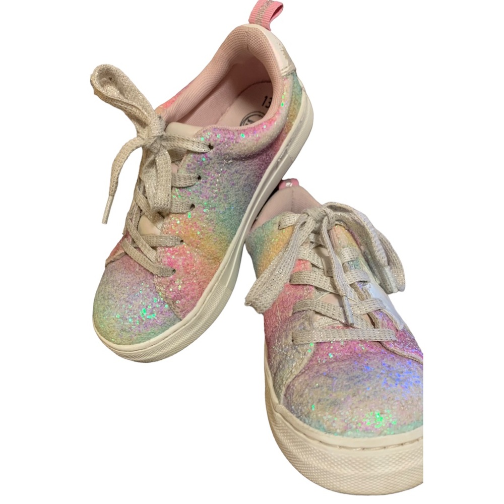 Girls Wonder nation glitter sparkle rainbow Sneakers
